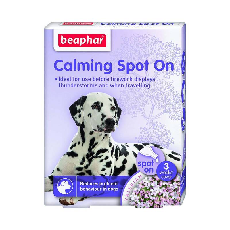 calming-perros-spot-on Calming Perros Spot On Caja 3 Pipetas calman los problemas de comportamiento en perros de todas razas y edades. De una forma natural y muy efectiva. Puede utilizarse cuando se produzcan situaciones que lo requieran, tales como: ladridos y maullidos excesivos. problemas de orina y marcas de olor en el hogar.