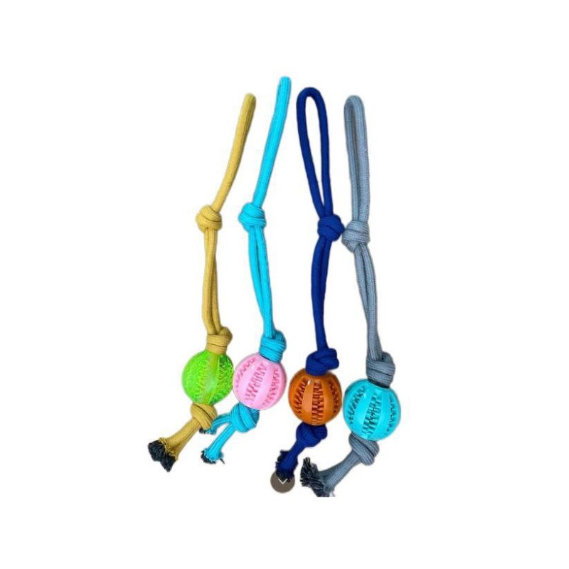 Juguete Perro Cuerda Pelota El Juguete Perro Cuerda Pelota es el accesorio ideal para mantener a tu mascota entretenida y saludable. Este juguete está diseñado específicamente para fomentar la actividad física y mental de tu perro, combinando diversión y entrenamiento en una sola pieza.