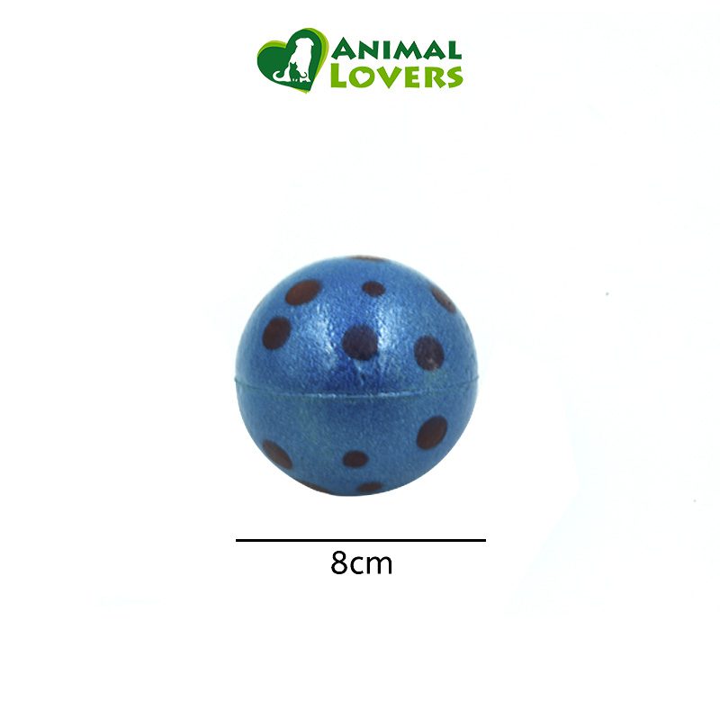 pelota-de-goma-mediana.jpg Pelota de Goma Mediana para Perros es una pelota saltarina de vibrante color azul. Ideal para jugar con tu mascota, puede llevarla con tus paseos al parque. Disfruta con este entretenido juguete para perros. Asegura la diversión.