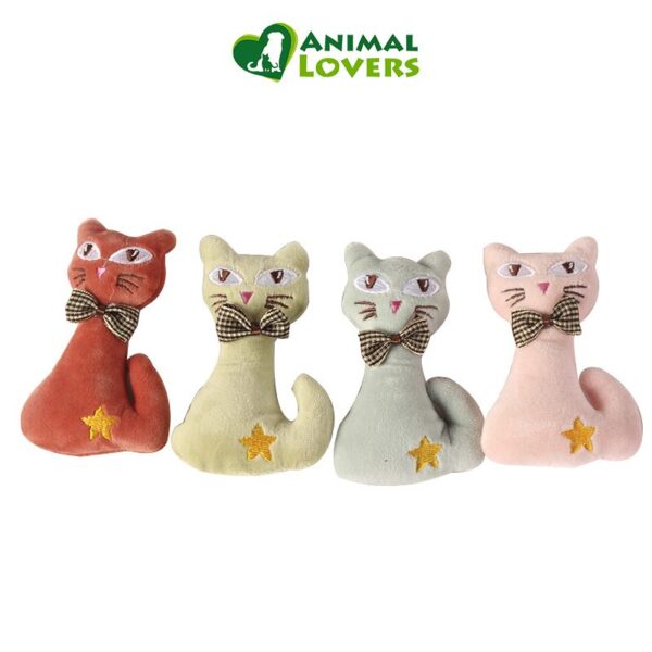 Juguete de Gato de Peluche con Moño