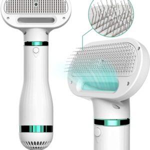 Secador de pelo para perros y Cepillo 2 en 1