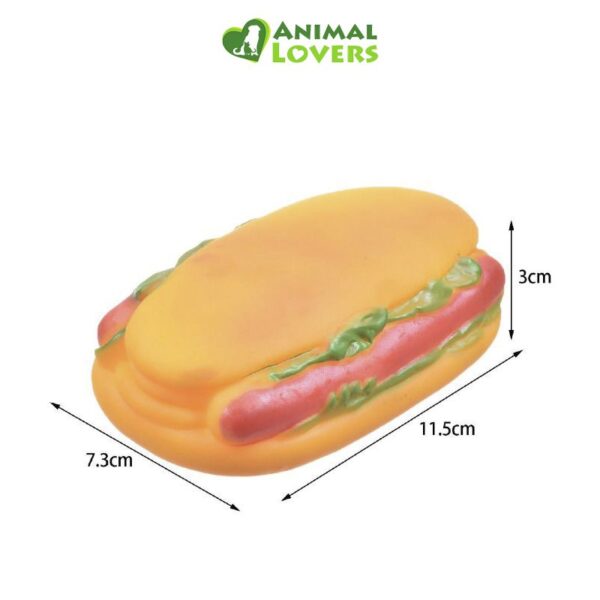 Mordedor para Cachorros Sandwich de 12 cm, diseñado específicamente para satisfacer las necesidades de juego y masticación de tus adorables compañeros caninos. Con su forma de sándwich y su tamaño perfectamente adaptado, este mordedor ofrece una combinación única de diversión, seguridad y cuidado dental para los cachorros en crecimiento.