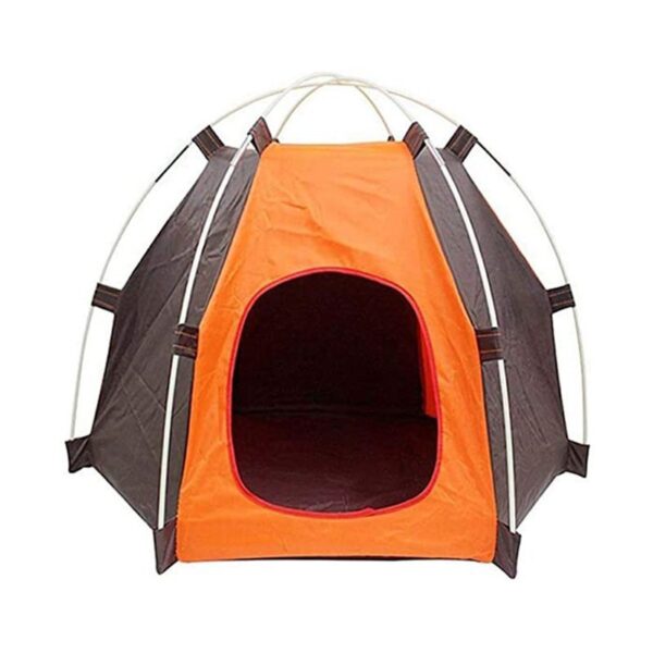 Carpa para Mascotas Pequeñas está hecho de tela Oxford de alta calidad, ligera, impermeable y duradera, fácil de limpiar. El material resistente evita que las mascotas destruyan la tienda. Pensada en mascotas de tamaño pequeño está carpa ofrece un lugar fresco para estar y mirar alrededor sintiendose segura. 