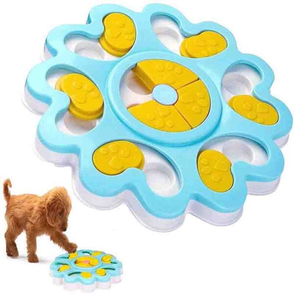 Plato interactivo antiansiedad para perros. Estimula la mente, promueve la alimentación lenta y evita atragantamientos. Seguro, resistente y antideslizante.