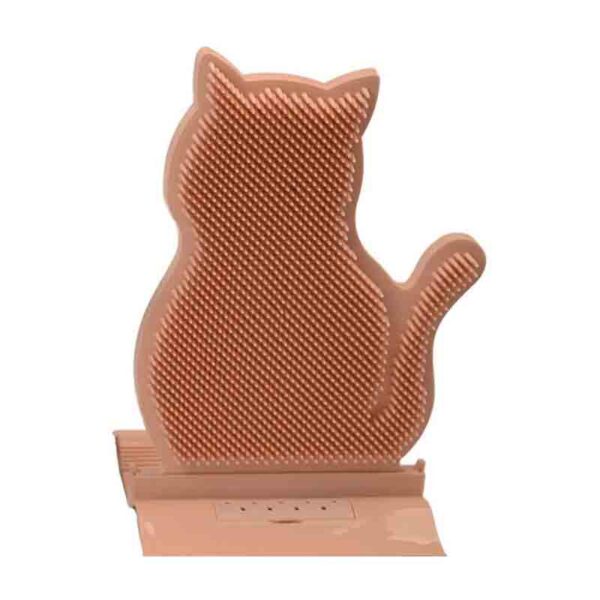 Masajeador Gatos Rosa es una masajeador para tu mascota. Con su forma de silueta de gato solo deberás instalarlo en tus puertas. Poste de roce adecuado para gatos de todos los tamaños, juguete de gato para enriquecer su entorno. Textura en forma de gato para auto aseo. Además cuenta con un recipiente donde instalar catnip, así garantizaras el uso de este rascador.