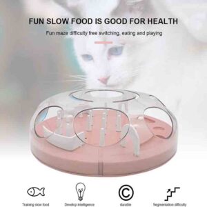 Juguete para Gatos Interactivos Dispensador Rosa es un juguete que hara que tu gato se diverta y esfuerce por conseguir comida o un premio. Comedero interactivo para gatos es un juguete de laberinto para gatos de interior. Fomenta la actividad con este dispensador juguete, por su forma tu gato debera sortear el laberinto para obtener un pellet de comida o un premio. Pensado en gatos indoor este juguete es ideal para gatos que necesitan ser estimulados.