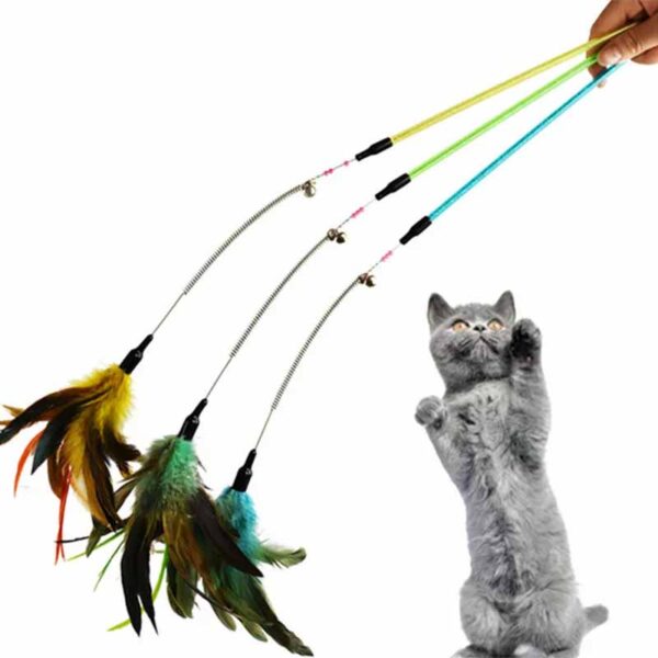 Varita Con Plumas Para Gatos