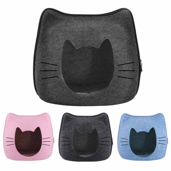 Cueva para Gato Bigotes de fieltro una cueva para tus gatos