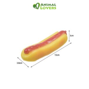 Mordedor de Perro Hot Dog de 13 cm es la opción perfecta para satisfacer las necesidades de entretenimiento y cuidado dental de tu fiel amigo. Este innovador juguete combina la diversión de un clásico hot dog con la durabilidad y seguridad que tu perro necesita para una experiencia de juego satisfactoria.