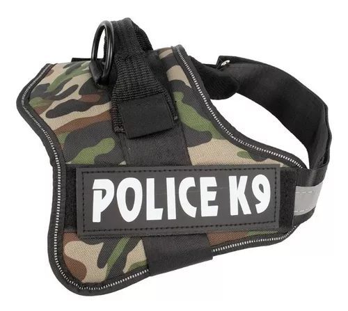 Arnes K9 para perrro camuflaje verde 1