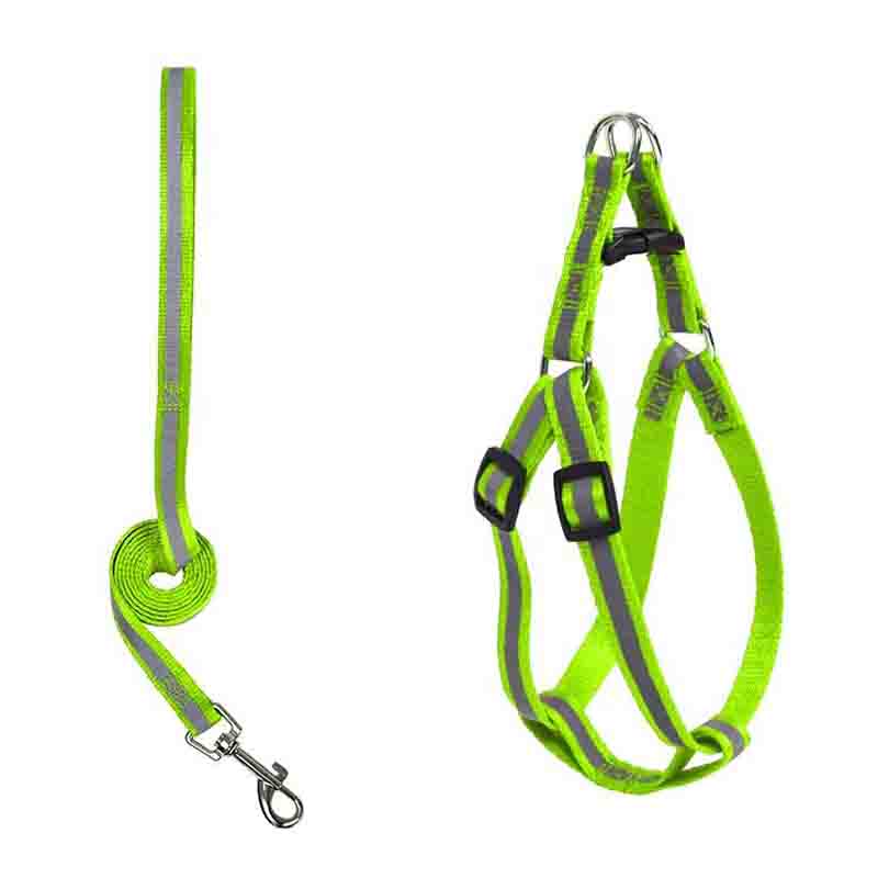 arnes-para-mascotas-con-correa-plana Arnes para Mascota con Correa Plana Reflectante Talla S es un arnés ajustable, garantizando mayor seguridad para que tu perro.