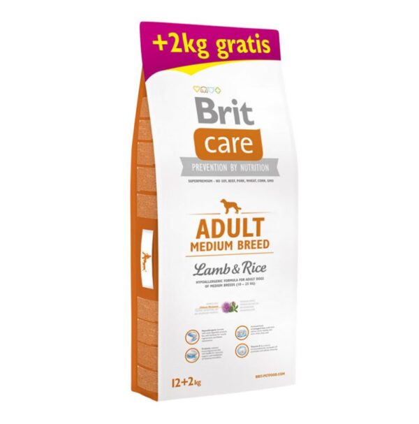 BRIT CARE ADULT MEDIUM BREED LAMB Y RICE 1