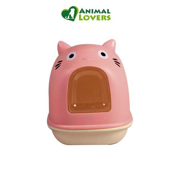 Caja Sanitaria Gato TOTORO rosa de Lujo 2 1