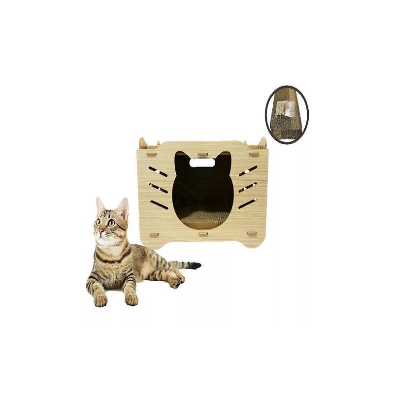 Casa-Rascador-para-Gatos Casa Rascador para Gatos un refugio encantador