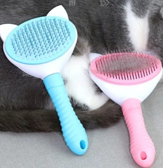 Cepillo autolimpiable para mascotas con orejas1 1