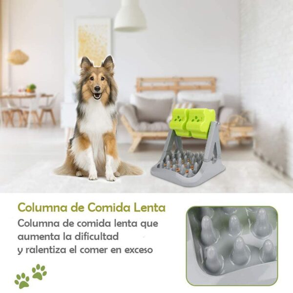 Comedero lento perro interactivo 2 1