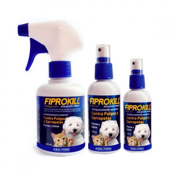 FIPROKILL® Spray Antiparasitario Externo para Perros y Gatos 100ml 600x600 c 1