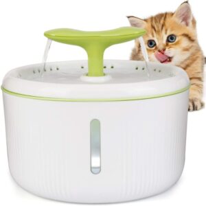bebedero gato diseño brote de soja, automatico con filtro