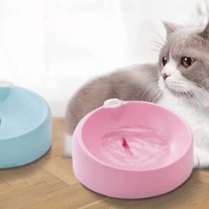 Fuente de Agua Automática en dos colores rosa y celeste