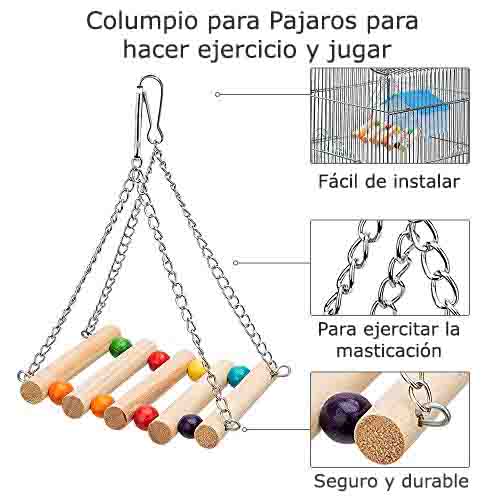 Puente 13cm colgante jaula pajaros 2 1 1