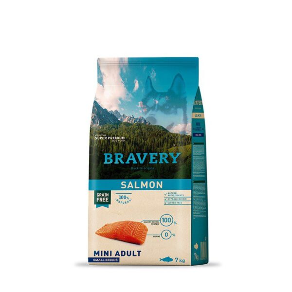 bravery salmon mini adult small breeds 1