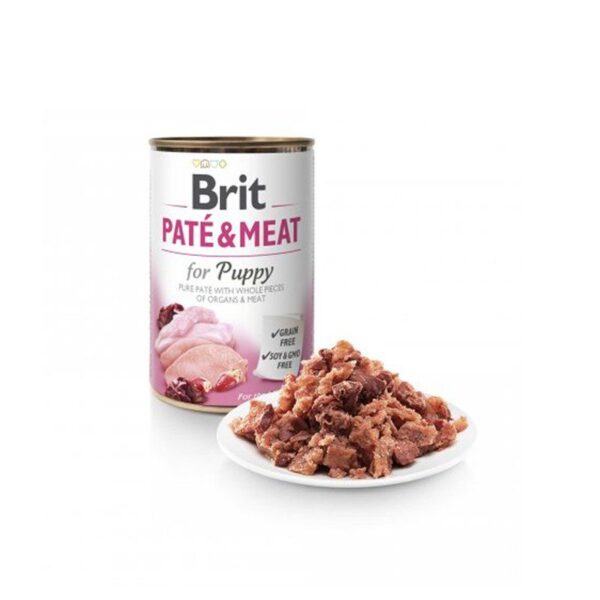 brit care pate meat lata puppy 1