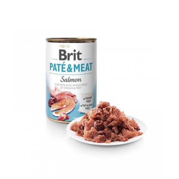 brit care pate meat lata salmon 1