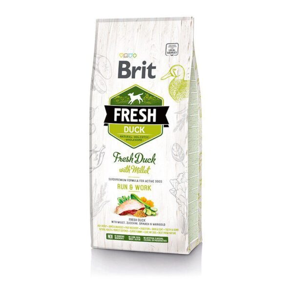 brit fresh duck with millet adult runwork 1