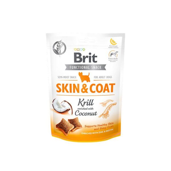 brit functional snack skin coat krill 1