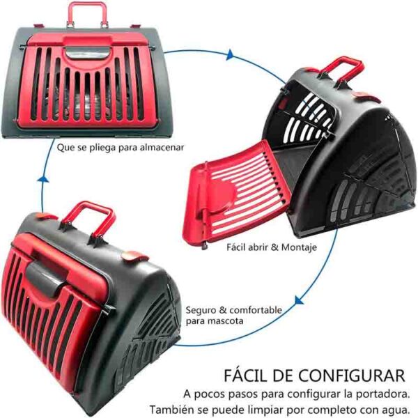 caja transportadora plegable roja 3 1