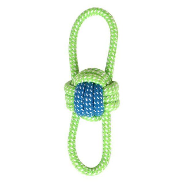 cuerda pelota dos agarre verde azul 1