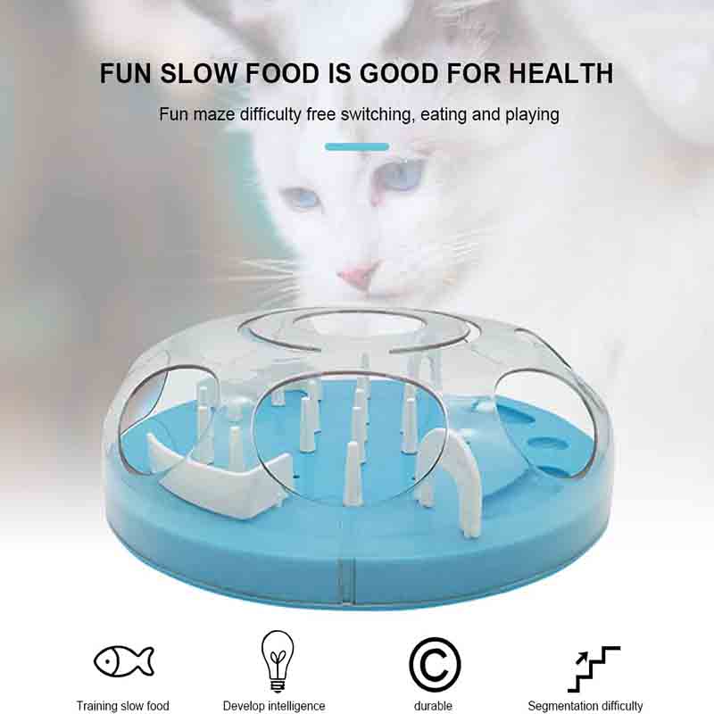 juego-interactivo-gato-dispensador-azul.jpg Juguete Interactivo Gato Dispensador Azul es un juguete que hara que tu gato se diverta y esfuerce por conseguir comida o un premio. Comedero interactivo para gatos es un juguete de laberinto para gatos de interior. Fomenta la actividad con este dispensador juguete, por su forma tu gato debera sortear el laberinto para obtener un pellet de comida o un premio. Pensado en gatos indoor este juguete es ideal para gatos que necesitan ser estimulados.