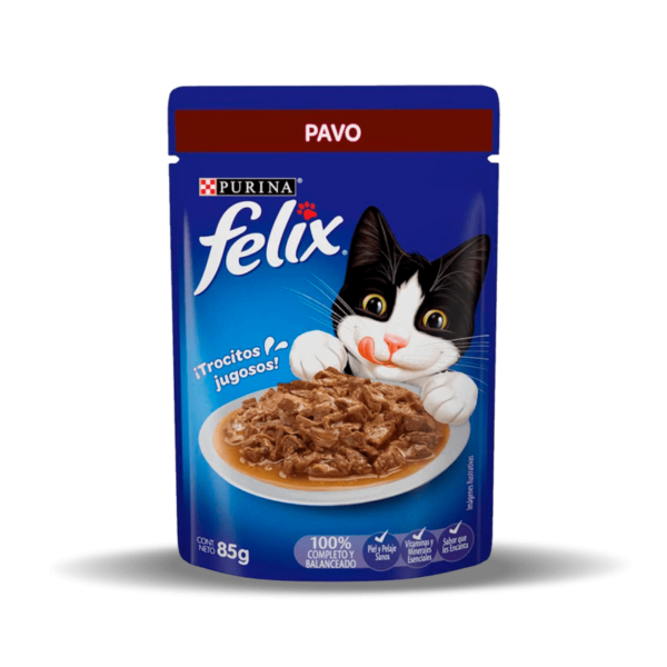 felix alimento humedo gato pavo 1