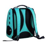 mochila cuerina celeste 2 1