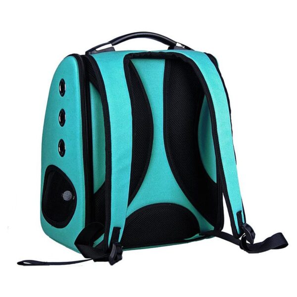 mochila cuerina celeste 2 1