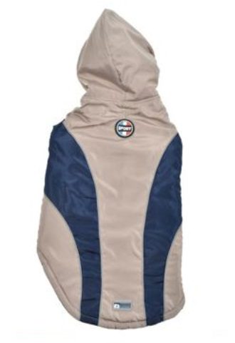 parka con gorro beige 1