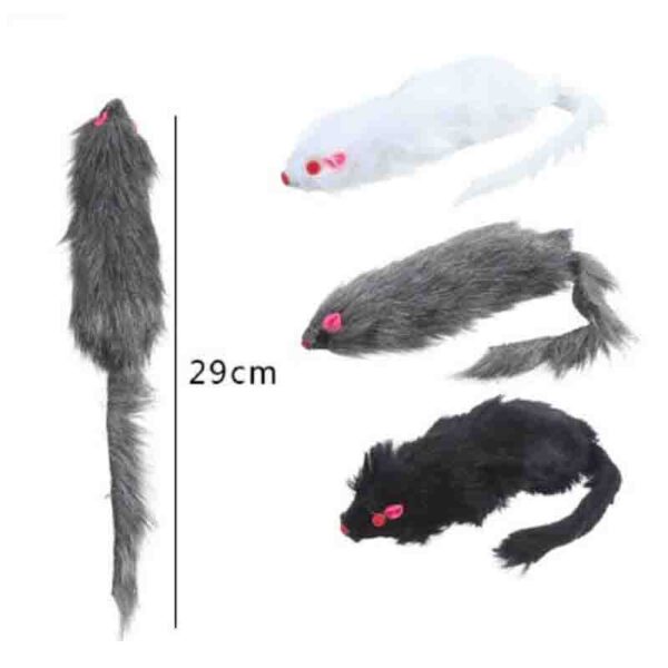 Juguete Gato Ratón con Piel