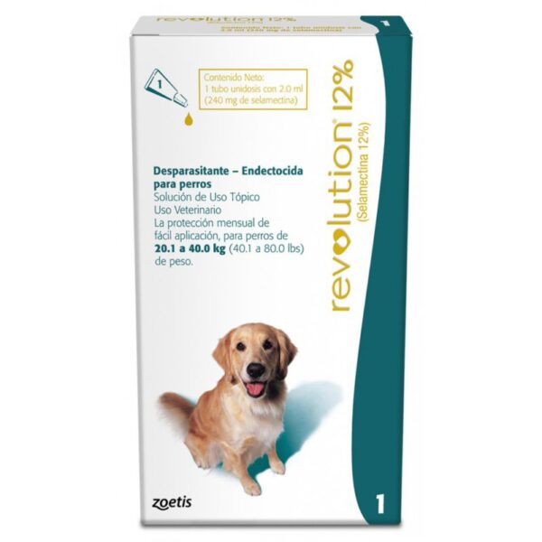 revolution para perros de 20 a 40 kg antiparasitario 2