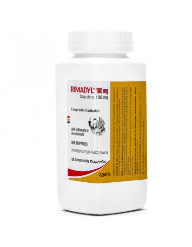rimadyl 100 mg carprofeno 60 tabletas anti inflamatorio zoetis 1