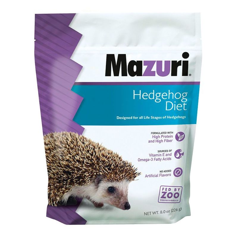 Mazuri-erizos-hedgehog-diet-500g Mazuri erizos Hedgehog Diet 500G es un alimento extruido muy sabroso para erizos de tierra, nutricionalmente balanceado y completo y no requiere suplementos adicionales