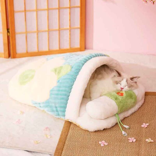 Cama cueva almohada gatos 7 10