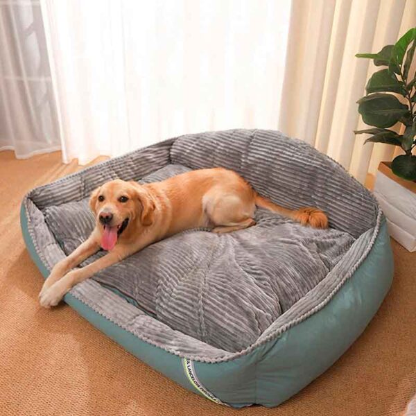 Nuestra Cama Antiestrés para Perros de la línea Cotelón XL Hoopet está diseñada específicamente para ofrecer el máximo confort y apoyo.