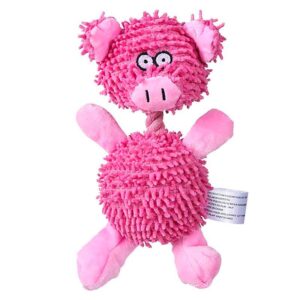 Peluche para Perro en forma de cerdo rosa está diseñado con la comodidad y la seguridad de tu mascota en mente. Fabricado con material de felpa suave y de alta calidad, este juguete es perfecto para ser abrazado, mordisqueado y jugado por tu perro sin preocupaciones.