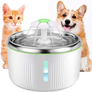 Fuente de Gatos Acero Inoxidable 2 Litros es una solución innovadora diseñada específicamente para satisfacer las necesidades de hidratación de tus felinos consentidos. Con su diseño elegante y características avanzadas, esta fuente garantiza que tus gatos tengan acceso a agua fresca y limpia en todo momento.