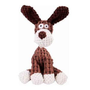 Juguete Peluche para Perros en forma de perro ha sido cuidadosamente diseñado para satisfacer los instintos de juego y masticación de tu mascota. Fabricado con material de felpa suave y acogedor, este juguete es perfecto para que tu perro lo abrace, muerda y juegue sin preocupaciones.