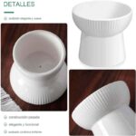 plato alto ceramica blanco 7 7