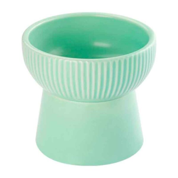 plato alto ceramica verde 7 3