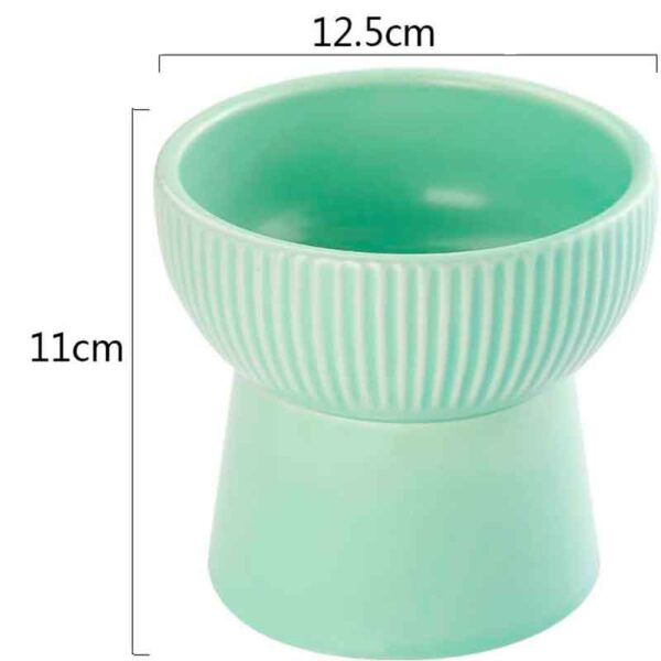 plato alto ceramica verde 7 4