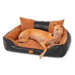 cama para perros grandes cuerina xxl 2