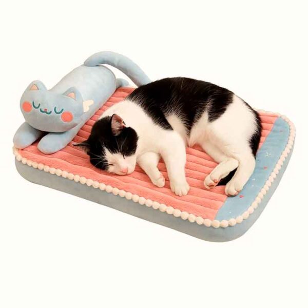 camitas de gato colchon con almohada